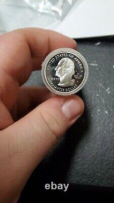 Proof Silver Washington State Quarter Roll 40 Coins 90% MIXED YEAR Gem BU