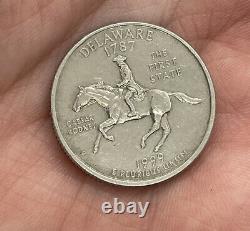 RARE 1787 1999 D Delaware FIRST STATE QUARTER DOLLAR Coin With Caesar Rodney
