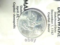 RARE 1787 1999 D Delaware FIRST STATE QUARTER DOLLAR Coin With Caesar Rodney