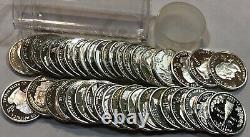 ROLL of 40 SILVER Proof State Quarters. Mixed dates & states 2000-2008