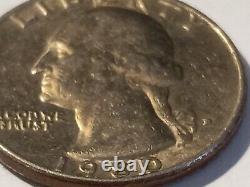 Rare 1980 Quarter Dollar D Filled Error Coin