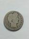 Rare BARBER QUARTER 25C Silver Coin 25 Cents 1916-D Denver LAST YEAR F Error