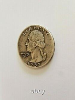 Rare Collectors 1957 D United States Quarter Dollar 25 Cents US Silver Coin