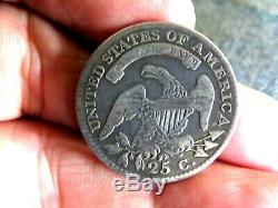 Rare Early United States 1815 Bust Quarter Dollar Nice Original Silver Coin