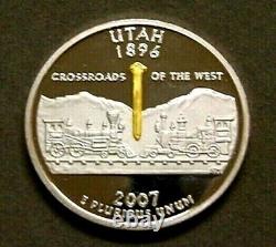 Rare Silver Medal For The First Strike Ceremony Of The Utah State Quarter