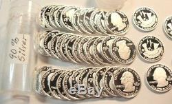 Roll 40 Gem Cameo Coins 2009S Commem States Silver Proof Quarters Also 2006S