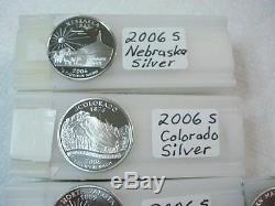 Roll 40 Gem Cameo Coins 2009S Commem States Silver Proof Quarters Also 2006S