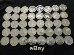 Roll of 40 2000-S Proof 90% Silver State Quarters (8 of each state)