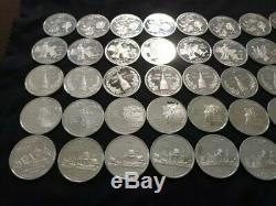 Roll of 40 2000-S Proof 90% Silver State Quarters (8 of each state)