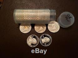 Roll of 40 2005-S Proof Oregon 90% Silver Quarters