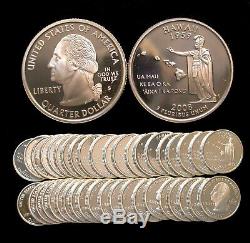 Roll of 40 2008-S Proof Hawaii 90% Silver Quarters