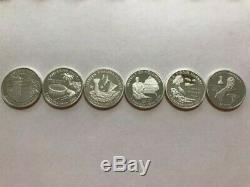 Roll of 40+8 2009-S Proof 90% Silver DC & Territories Quarters (8 of each)