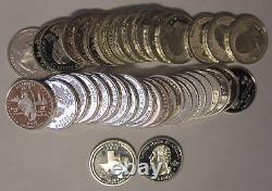 (Roll of 40) Various Dated Statehood 90% Silver Proof Quarters, Free Shipping