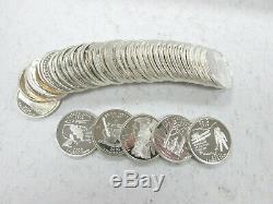 Roll of SILVER Proof State Quarters 40 Coins All Different Designs 90% Q1BG
