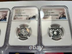 Set Of 16.999 Silver PF PR 69 Proof Ultra Cameo ATB State Quarters US Mint