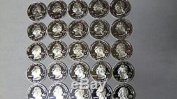 Set of 25 Proof 90% Silver State Quarters 2003 2004 2005 2006 2007