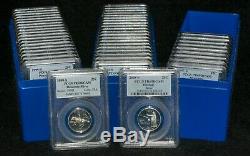 Set of 50 Silver State Quarters Graded PCGS PR 69DCAM (PCGS Cert Value = $1889)