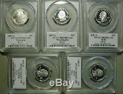 Set of 50 silver state quarters, all PCGS PF69DCAM