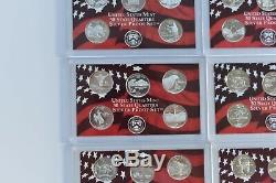 Silver 90% Proof State Quarters Sets U. S. States and Territories Collection Box