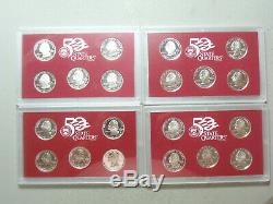 Silver Proof State Quarter Set (56 coins) in Mint Plastic case
