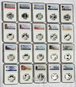 Silver State Park Quarter Complete 57 coin Set NGC PR70 Ultra Cameo Save WOW
