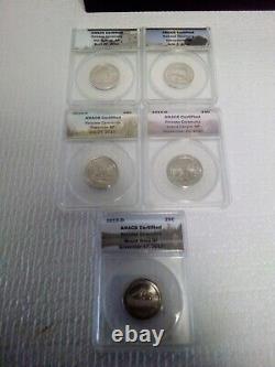 Silver State Quarter Set 2010-2014 ANCAS Graded Set