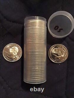 Silver proof quarter rolls South Dakota with Mount Rushmore