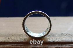 Size 10.900 Silver USA Ring Size 10 Iowa Statehood 1846 Silver 25c Ring