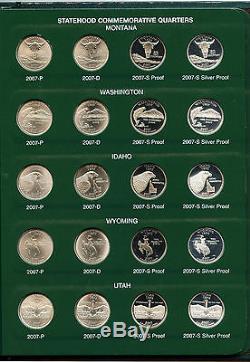 State Quarter 1999 2008 Coin Set Silver Uncirculated Proof Collection AL133