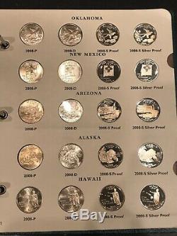 State Quarter Set 1999-2008 All Bu/Proof/Silver Proof 2 Littleton Coin Album
