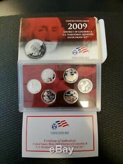State Quarter Set 2004 thru 2009 S Proof 90% Silver 31 Coin Collection OGP + COA