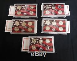 State Quarters Proof Sets (Silver) from 2004-2016, All 13 sets