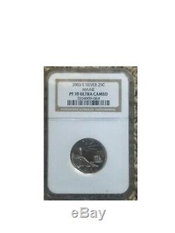 US State Quarters 2003 Set PR 70 Ultra Cameo Silver