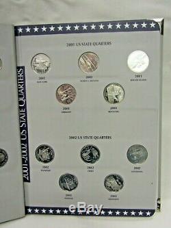 U. S. 1999-2009 Statehood & Territories 90% Silver Proof Quarters In Album