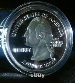 U. S. Statehood Quarter Commemorative 1/4 Pound. 999 Fine Silver