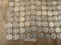 United States 90 percent silver quarter lot 80 in total mixed dates 50s