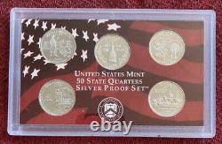 United States Mint 50 State Quarters Silver Proof Sets 90% 7 Sets 35 Silver Coin