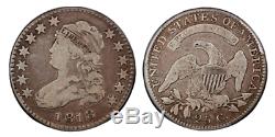 United States large size Bust quarter, 1818 B-10, PCGS F12, CAC, original grey