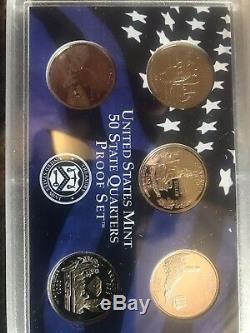 Us mint proof sets lot Starting With 1961. State Quarter Set. Silver Certificate