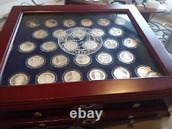 VARIOUS YEARS VARIOUS STATES US Mint Quarter Silver Proof Set-57 SILVER COINS