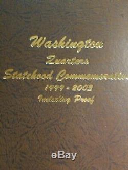 WASHINGTON QUARTERS STATEHOOD 200 Count QUARTER SET 1999-2008 in 2 DANSCO ALBUMS