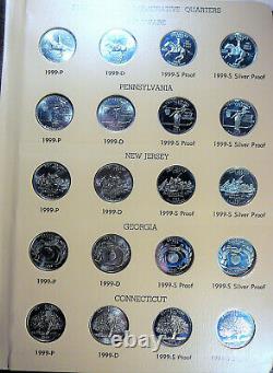 Washington 1999 2003 Complete State Quarter Set P-D-S-S Unc Proof Silver