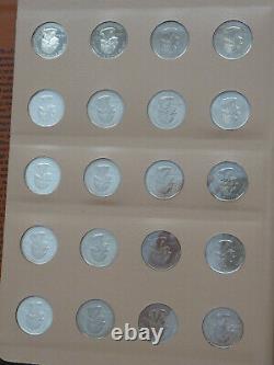 Washington Quarter Short Set 1999-2003 / 100 coins proofs & silver Dansco Album
