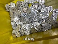 Washington Quarters $10 Face Value 90% Silver Roll 40 Coin Bulk Lot Collection