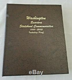 Washington Quarters Statehood Commemorative 1999 2003 Proof Set with Silver Proof
