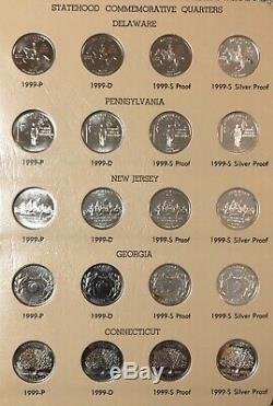 Washington State Quarter Collection Set Complete PDSS 1999-2008 in 2 Dansco Book