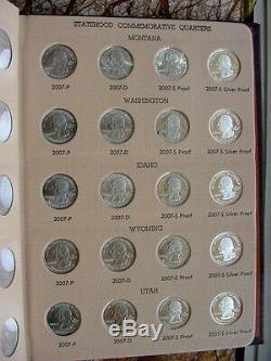 Washington Statehood Quarters Collection with all proofs and Silver 1999-2008
