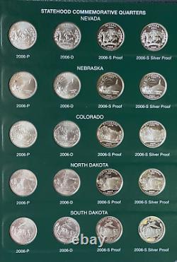 Washington Statehood Quarters Set Including Proof Issues 2004-2008 100 COINS