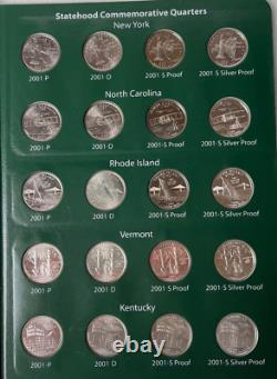 Washington Statehood Quarters Set with Proof Only Issues 1999-2003 100 Coins